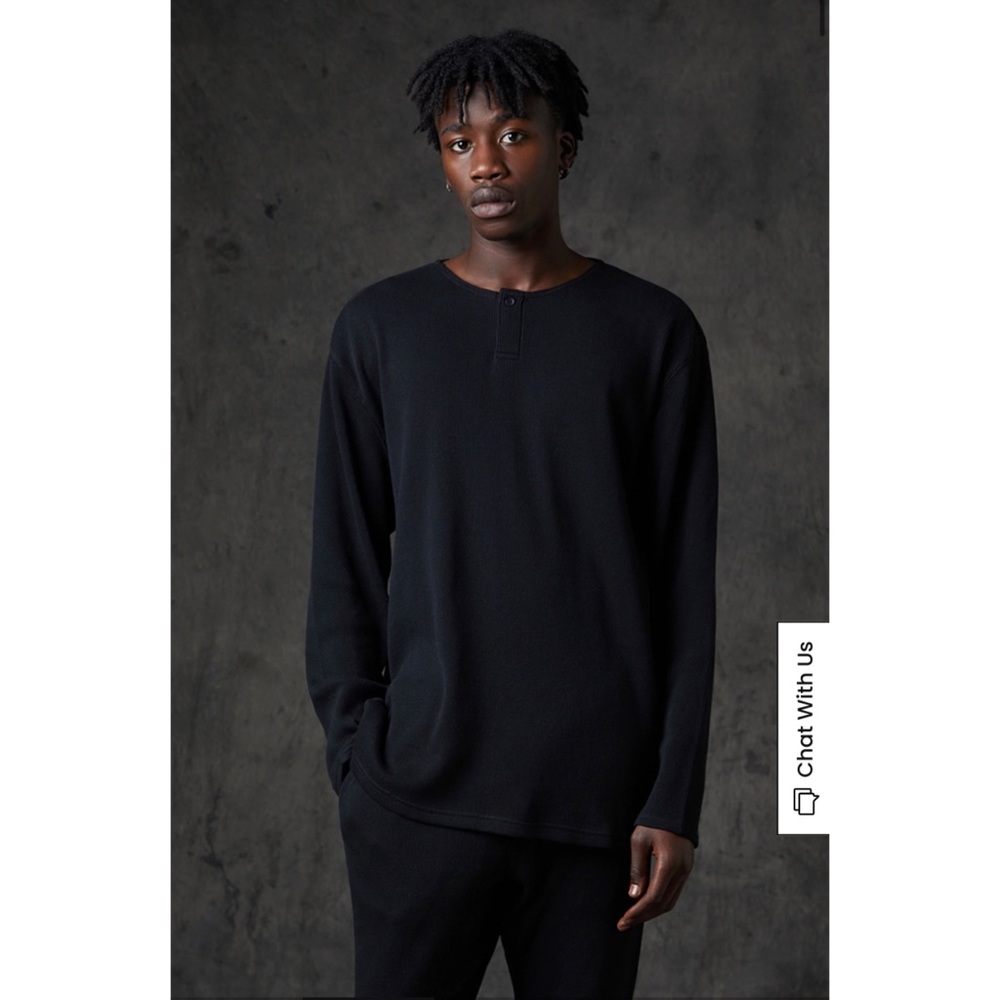 FOG Essentials Thermal Long Sleeve Henley T-Shirt